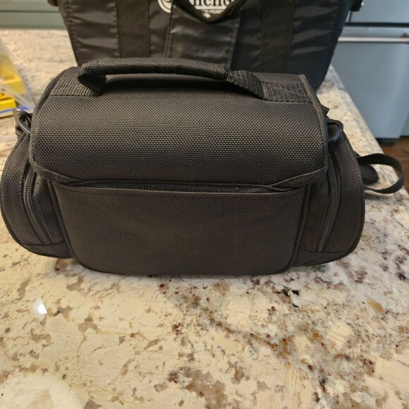 Sony Black Handycam Camera Bag Adjustable Strap Multiple Compartments pockets - Picture 4 of 8